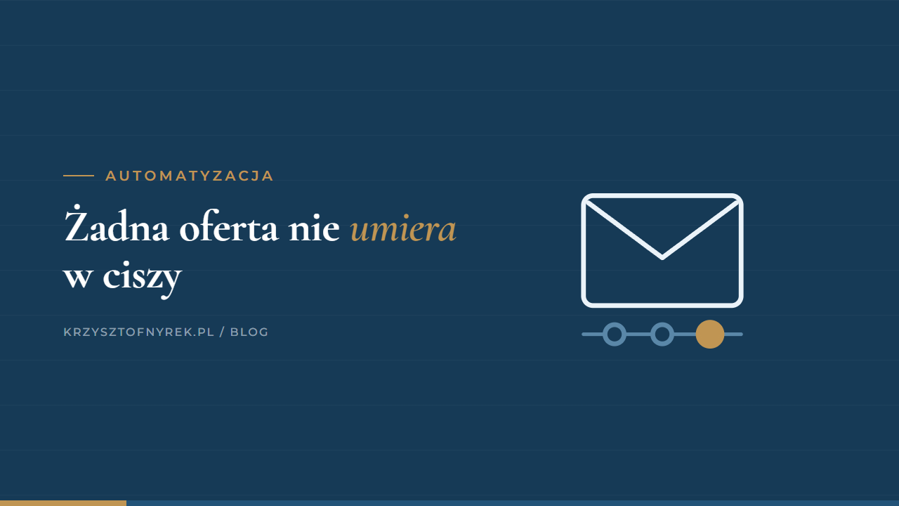 Automatyczny follow-up po ofercie: przepis, który domyka deale