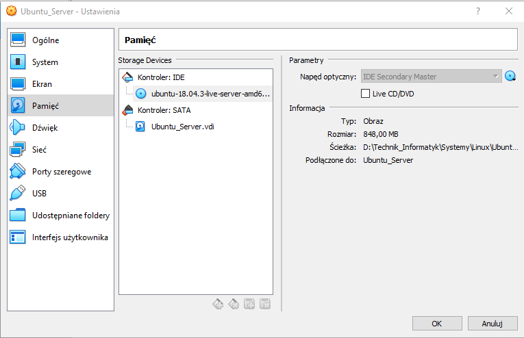 A window where you can remove ISO image from virtual CD/DVD.